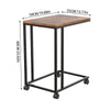Side Table C Shaped for Sofa Coffee End Tables for Living Room Bedside Tables