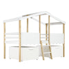 WOODEN BED FRAME WITH 2 LARGE STORAGE DRAWERS 3FT SINGLE TREE HOUSE CABIN BED