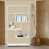 5 Tier Wood Metal Storage Shelf Free Standing Living Room Display Shelving Unit