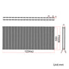 Black Radiator Vertical Horizontal Flat Panel Central Heating Rads 1800 1600 600