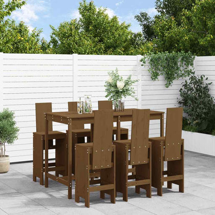 ARKEM Dining Set Bistro Furniture,for Balcony Terrace Poolside,7 Piece A7F5