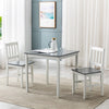 Classic Solid Wooden Dining Table and 4 or 2 Chairs Set Kitchen Home