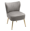 Scallop Back Armchair Cocktail Sofa Accent Seat Living Bedroom Cafe Lounge Sofa