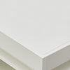White High Gloss BedsideTable Cabinet Storage 2Drawers with LED Light Modern UK