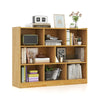 Costway Wood Storage Cube Bookcase 3 Tier 8 Cube Open Shelf Storage Cabinet