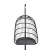 Rattan Effect Garden Hanging Egg Swing Chair Patio Hammock with Cushion Relaxing