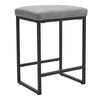 PU Bar Stools Kitchen Counter Stools Breakfast Bar Chairs Metal Frame & Footrest