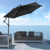 4 Size&5 Color Patio Parasol Sunshade Outdoor Canopy Tilt Crank Garden Umbrella