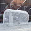 Walk-in Galvanised Frame Polytunnel Greenhouse Pollytunnel Plants Warm House