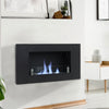 Wall/ Insert Fire Flame Bio Ethanol Stainless Steel Glass Fire Fireplace
