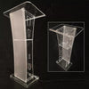 Acrylic Lectern Plexiglass Podium Clear Stand Acrylic Pulpits f/ Churches Office