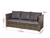 Corner Sofa L-Shaped Rattan Set 4 Seater Indoor/Outdoor Garden Furniture Patio