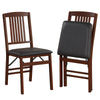Folding Dining Chairs Set of 2 Foldable Upholstered Kitchen Chairs