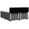 Box Spring Bed with Dark Grey 180x200 Fabric T1H8