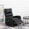 Electric Power Lift Recliner Vibration Massage Upholstered Reclining Chair Black