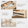 Vanity Modern Dressing Table Set with LED Mirror Storage Shelf Stool Drawer