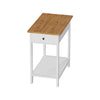 Small Side Table Slim Narrow Wooden Night Stand Bedside Drawer Storage Cabinet