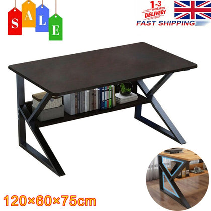 120cm Computer Desk Study Office Gaming Desk Writing Table Studio Workstation