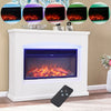 34'' Fireplace Electric Fire Suite Surround 9 Color LED Flame Room Heater Remote