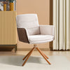 360° Swivel Corduroy Armchair Padded Bedroom Office Desk Chair PU Leather Finish