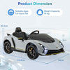 Battery Powered 4WD Sports Toy Car Lamborghini Licensed 12V Ride on Car-Grey