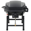 Portable Gas BBQ Grill with Cooking Zone Black Freestanding Barbecue