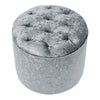 Chesterfield Buttoned Tufted Footstool Round Ottoman Pouffe Footrest Stool Large