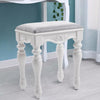 Soft Padded Stool Piano Makeup Seat Kitchen Bedroom Side Chair Dressing Stool