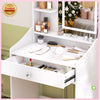 Small Dressing Table with LED Lighted Mirror Vanity Make up Desk Girls Dresser