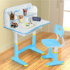 Kids Desk Chair Set School Student Child Kids Study Table Height Adjustable Wfzm