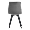 Set of 4 Soft Velvet Fabric Designer Dining Chairs With Metal Legs Kitchen Chair