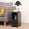 Slim Bedside Table Cabinet with Drawer for Bedroom Sofa Side Table End Tables