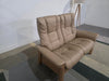 Stressless Windsor Paloma Sand Leather & Oak 2 Seater High Back Sofa RRP £3689