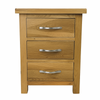 Oak 3 Drawer Bedside Cabinets – Matching Pair Oak Bedside Tables Fully Built