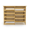 Large Double Wheelie Bin Storage Wooden Store Cover Garden Rubbish Dustbin Shed
