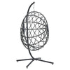 Large Garden Swing Seat Hanging Chair Basket Egg Shape Rattan with Matching Pad