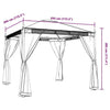 Gazebo with Mesh Walls 2.93x2.93 m Steel C8T9