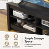 Corner TV Stand 3-Tier Entertainment Center Console Table w/Shelves