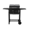 XL Outdoor Smoker Barbecue Charcoal BBQ Grill Portable Garden BBQ Grill Trolley
