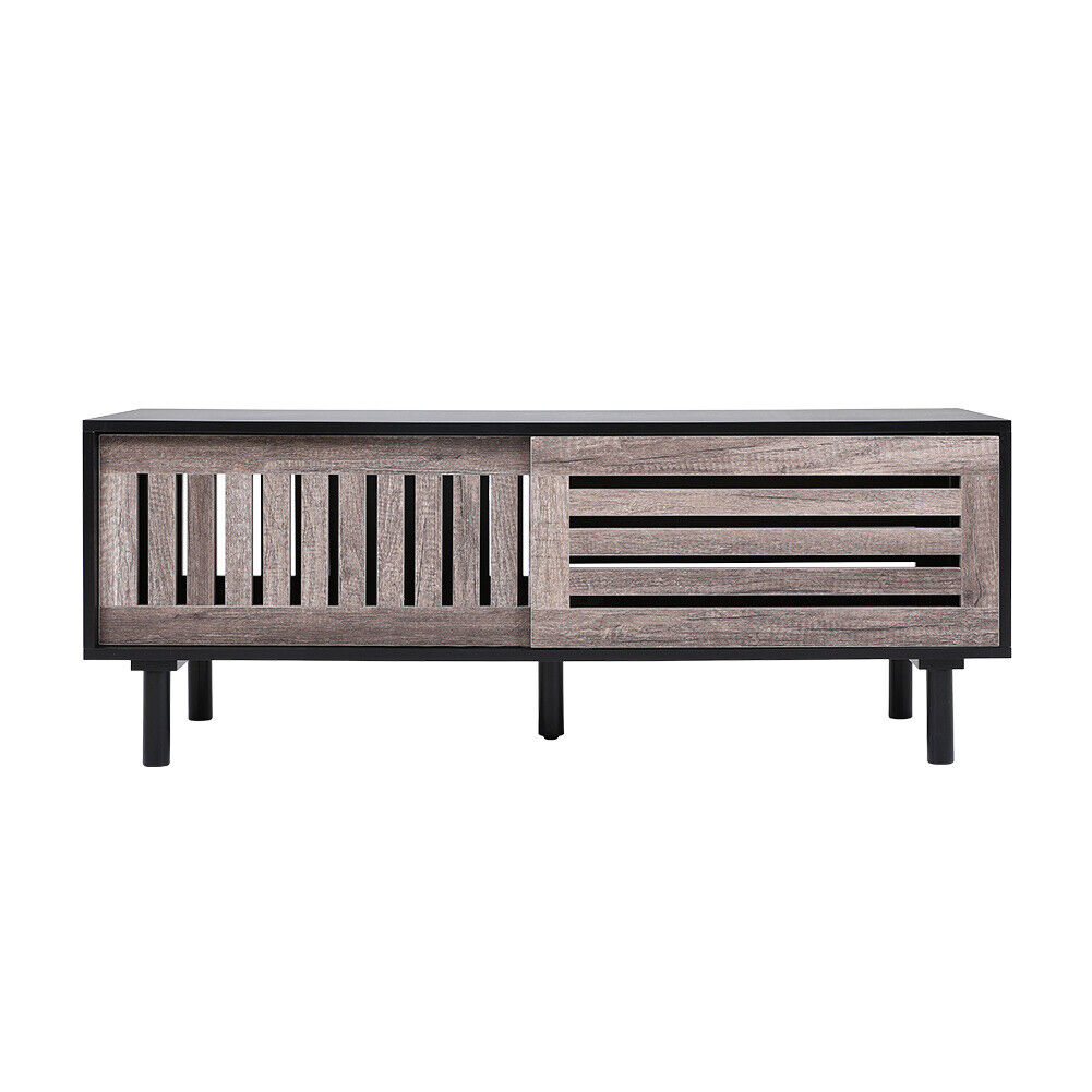 120cm Sliding Door Stand Cabinet Cupboard Media Entertainment Storage Table
