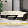 12 Pcs Cushion Replacement Set for Outdoor Garden Rattan Sofa Furniture Seating
