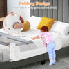 Toddlers 120CM Foldable Bed Rail Kids Bedrail Guard-White