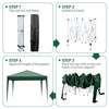 Pop-up Gazebo 3x3M Outdoor Garden Canopy Heavy Duty Waterproof Tent + 4 Sidewall
