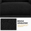 Adjustable Boucle Reclining Chair For Living Room Bedroom Home Theater Black