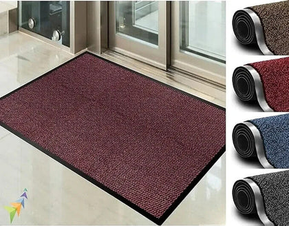 LARGE HEAVY DUTY NON SLIP RUBBER BACK BARRIER DOOR MAT KITCHEN HALLWAY FLOOR RUG