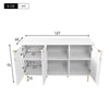 Sideboard Buffet Storage Cabinet with 6 Compartments for Living Room Dining Room