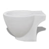 Stand Toilet & Bidet Set White Ceramic M4Y3