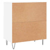 Lechnical Sideboards 2 pcs White Engineered Wood,Sideboard Storage J8V3