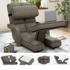 Floor Folding Chair 14 Positions Adjustable Floor Lazy Chair with Armrest Single