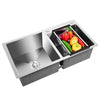 Double Bowl Stainless Steel Drop-in Kitchen Sink Dishwasher Vegetable Sink Home